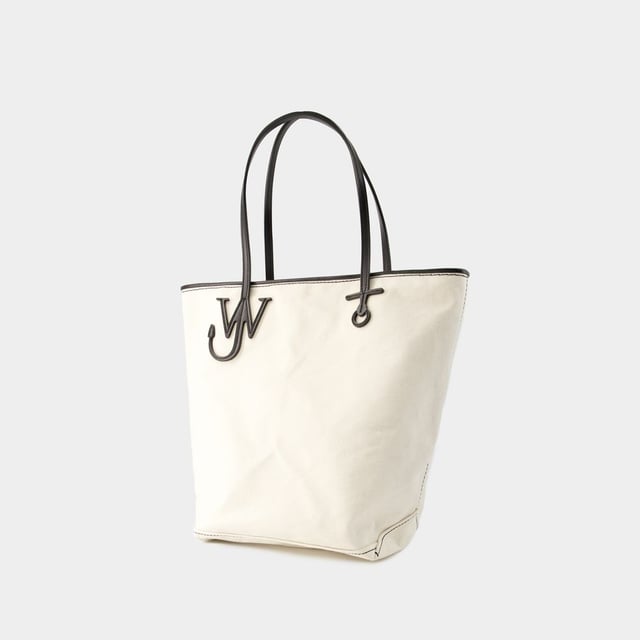 JW Anderson Tall Anchor canvas tote bag - White